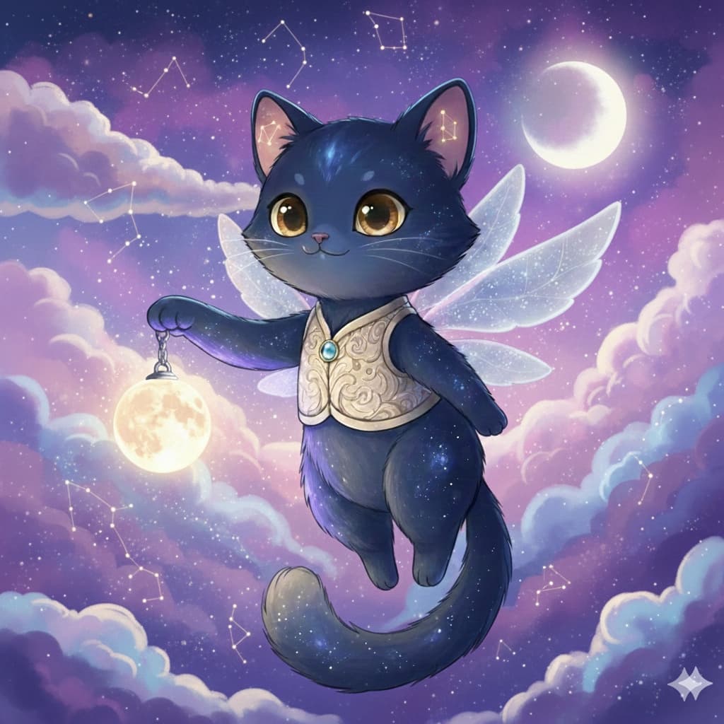 주하와 별빛 몽이의 반짝이는 구름 여행